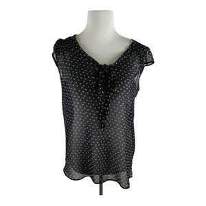 Atmosphere Womens Shirt Short Sleeve Blue Blouse Top Bow  Size UK 12